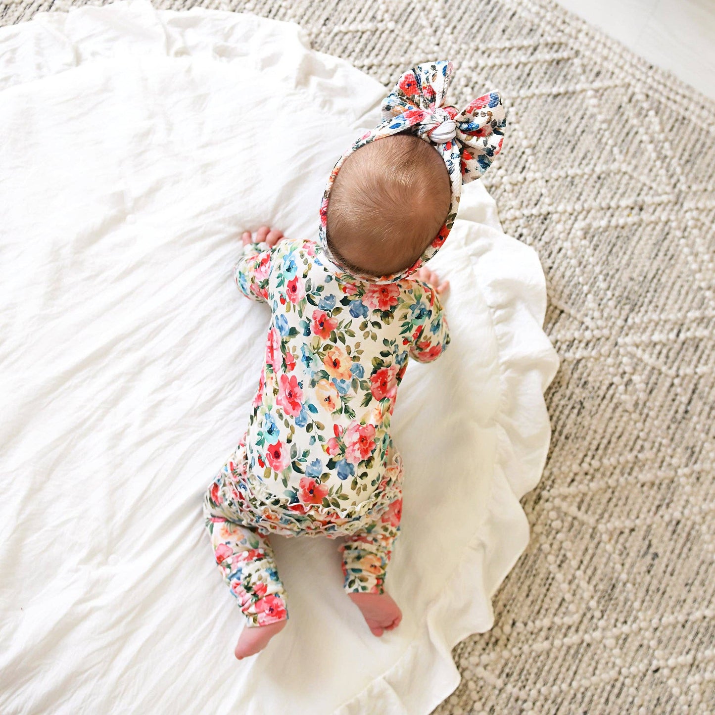 Nayeli Floral Ruffle Bamboo One Piece