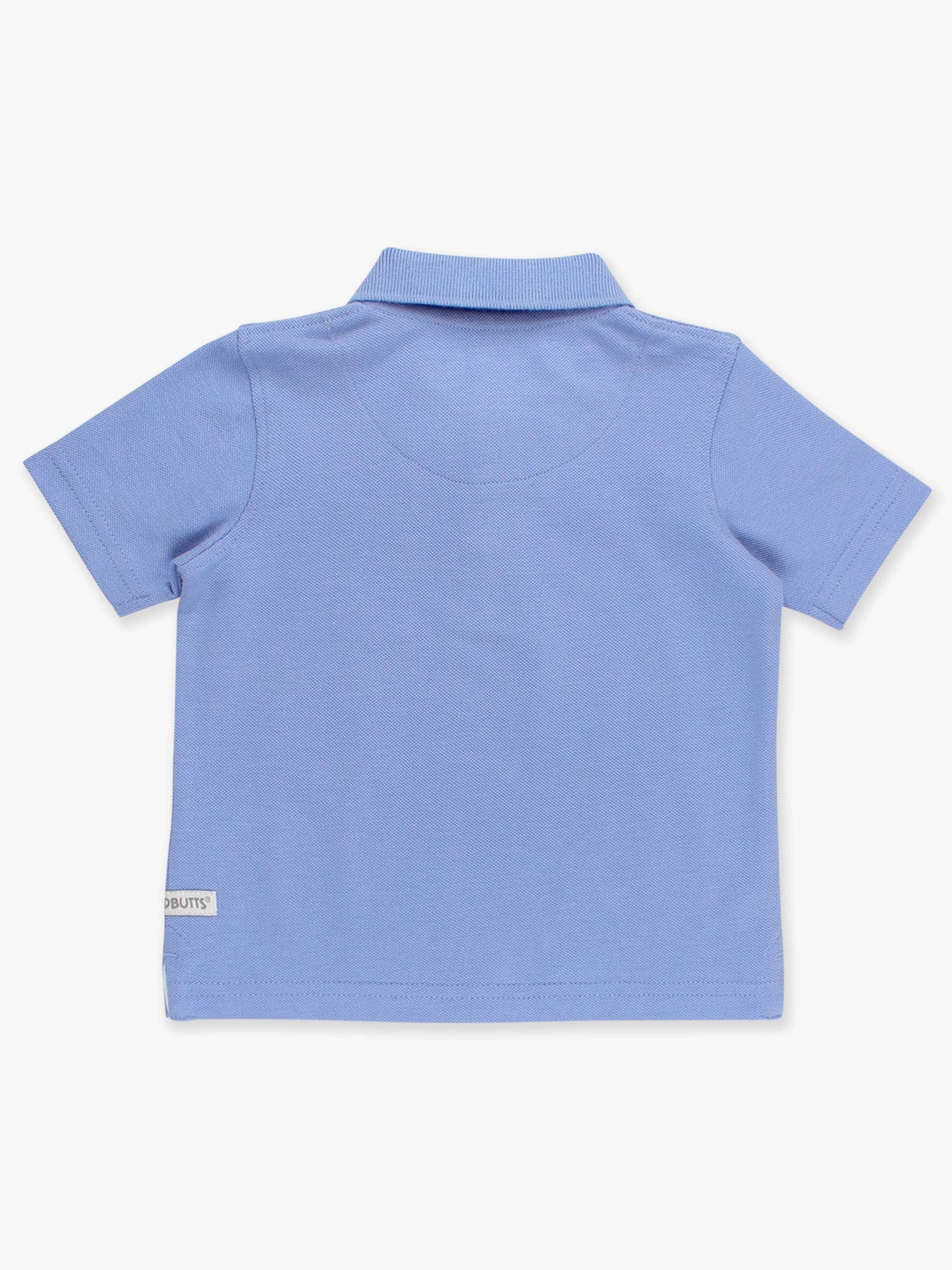 Boys Periwinkle Blue Pique Short Sleeve Polo Shirt