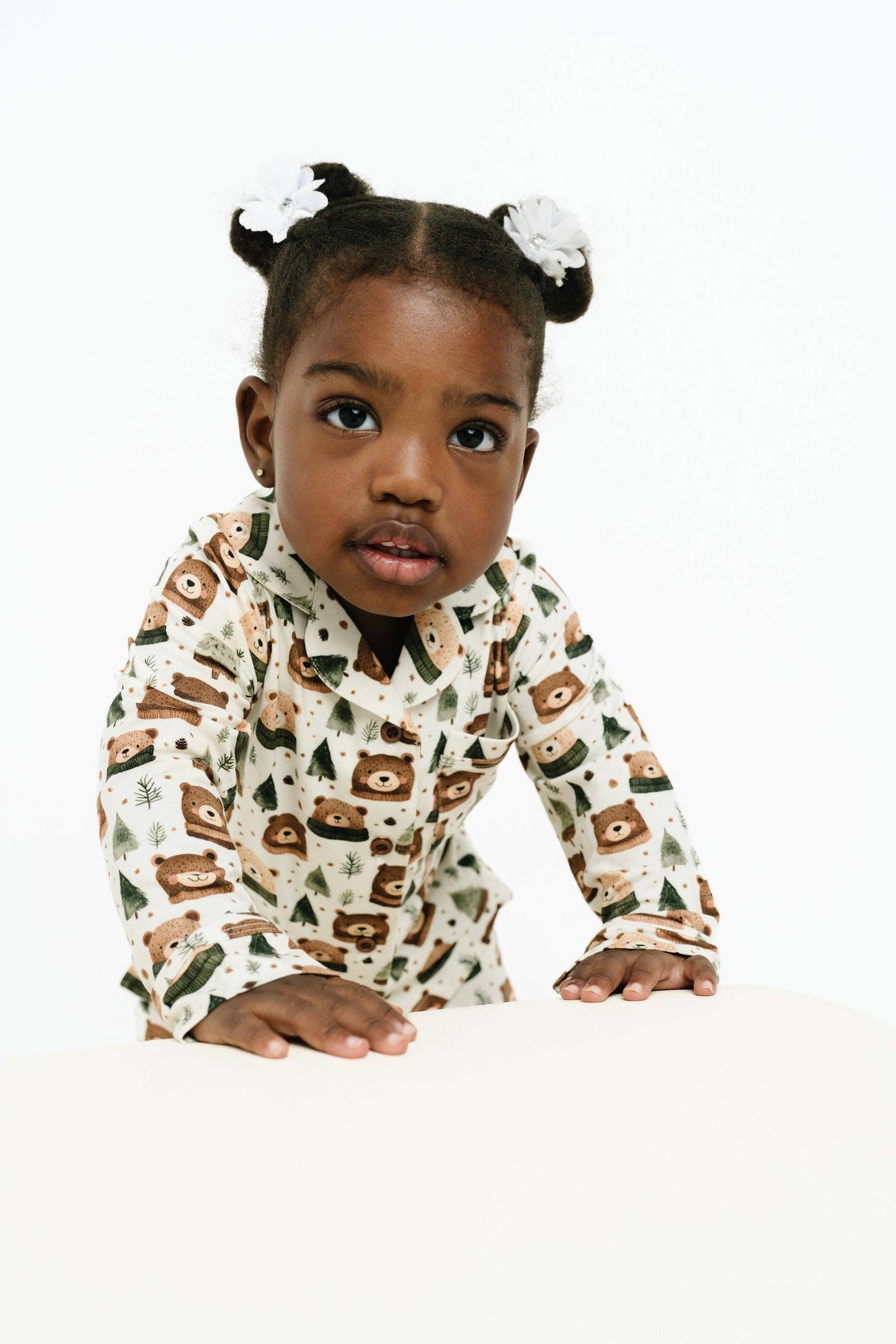 Winter Bears Bamboo Button Up Set