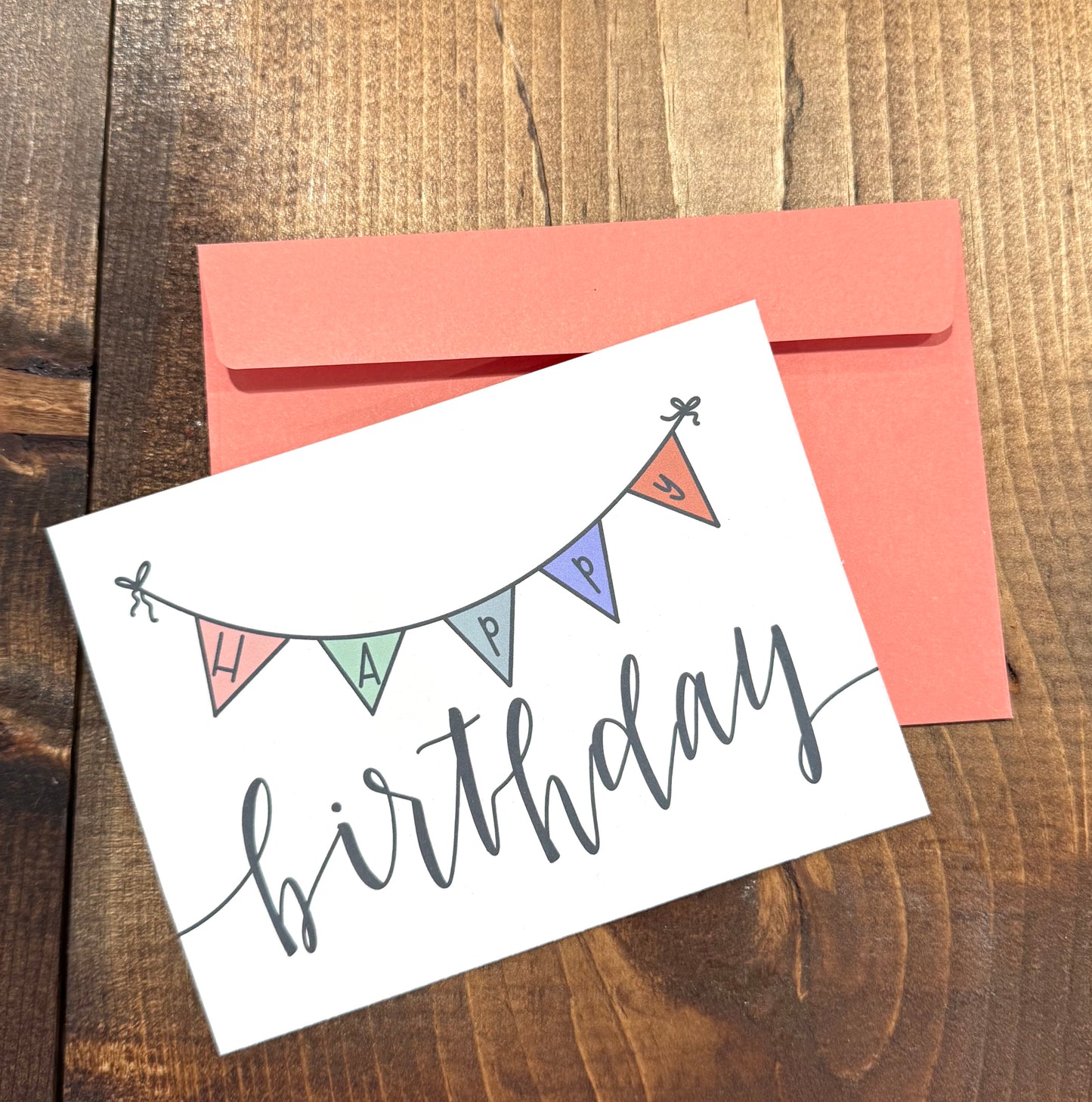 Happy Birthday Banner- Greeting Card