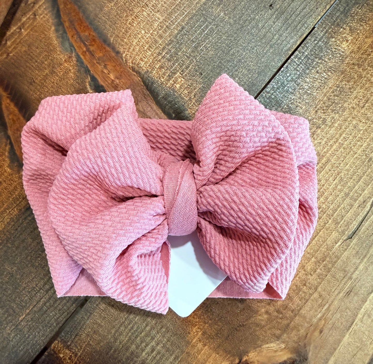 Mauve Headband Bow
