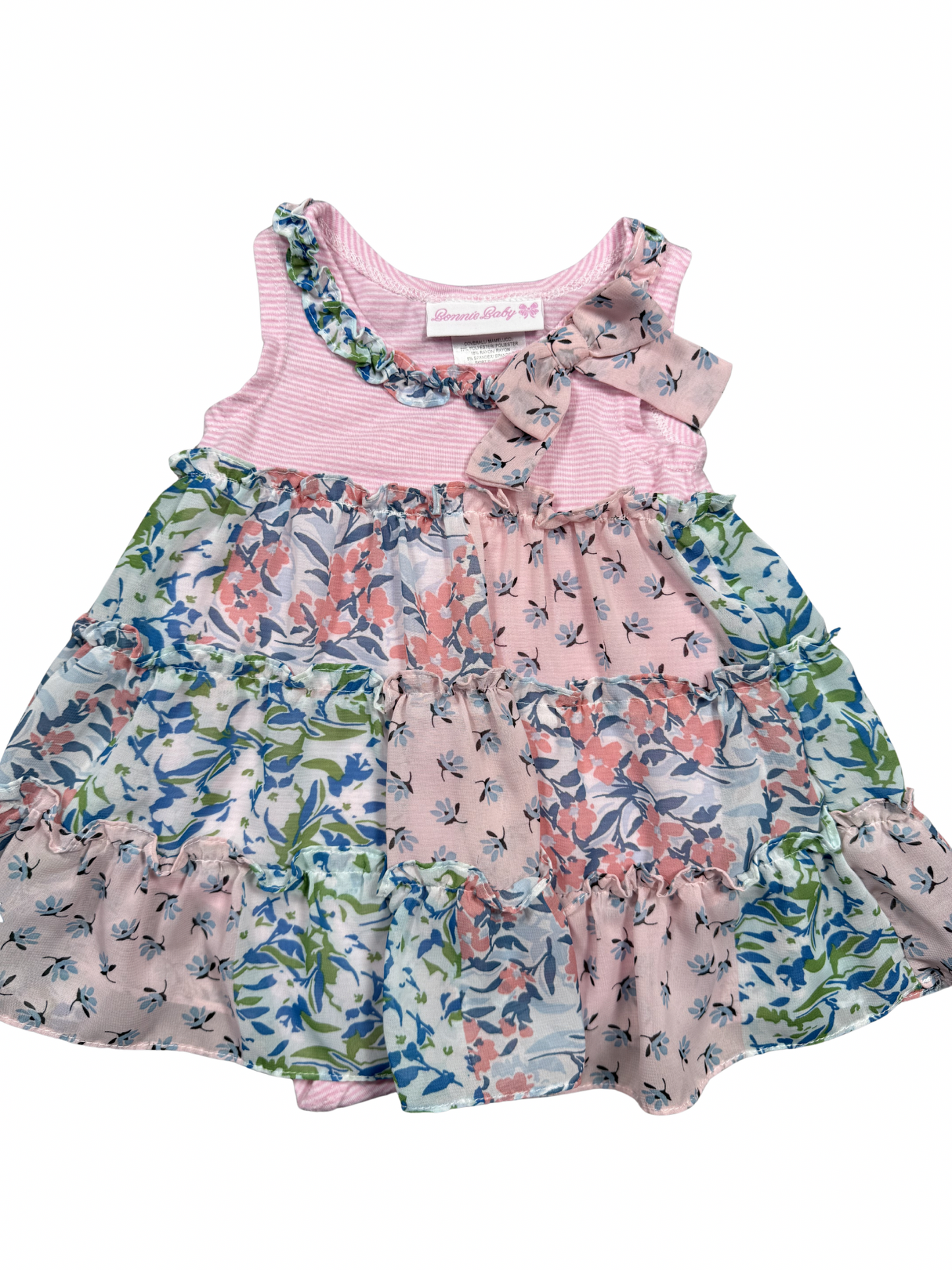 Bonnie Baby Floral Romper Dress- Reloved