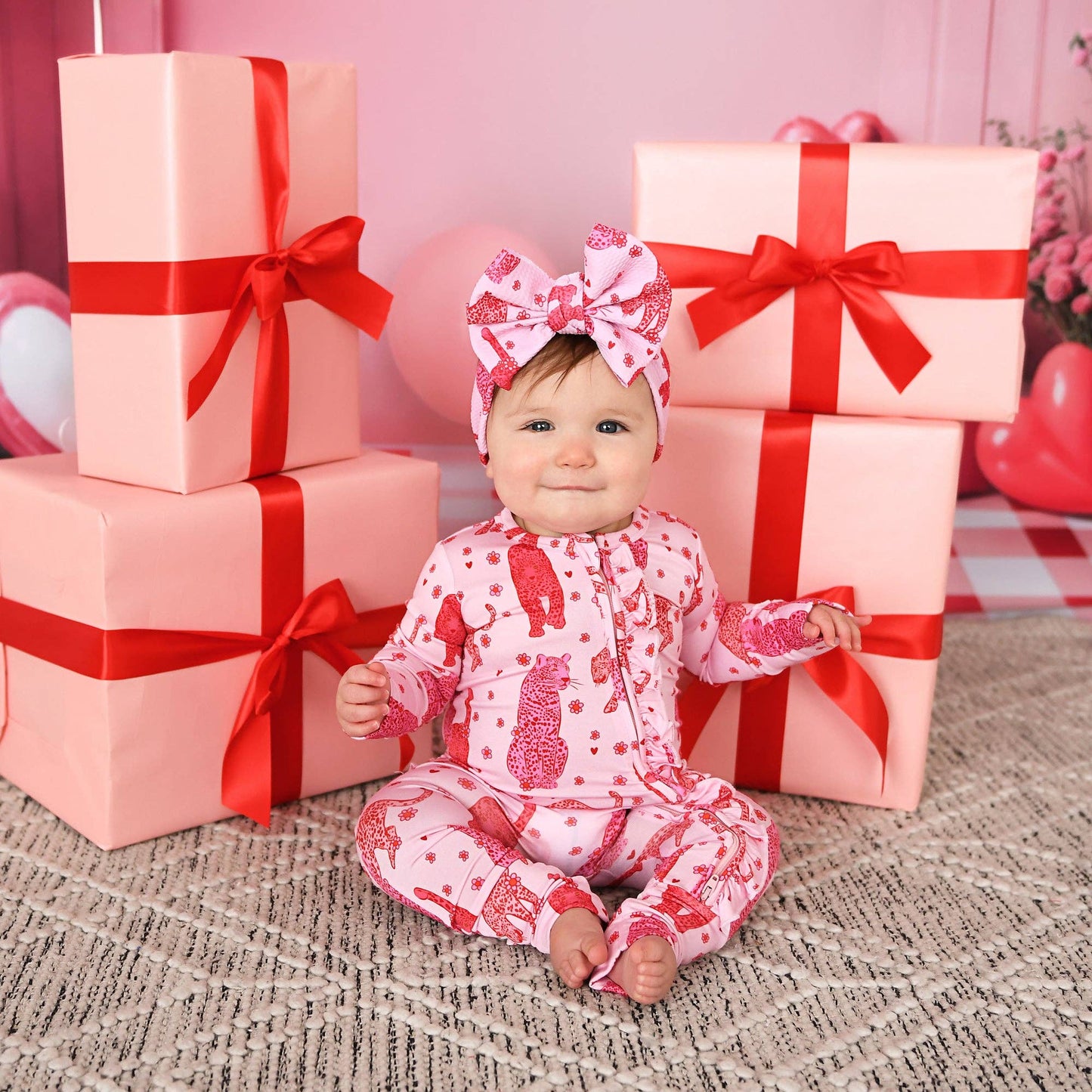 Cambrie RUFFLE ZIP Valentines Day Bamboo Two Way Zipper