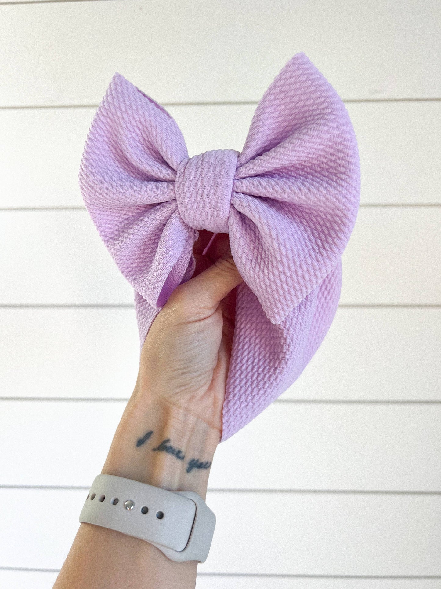 Lavender Bullet Bow + Headwrap