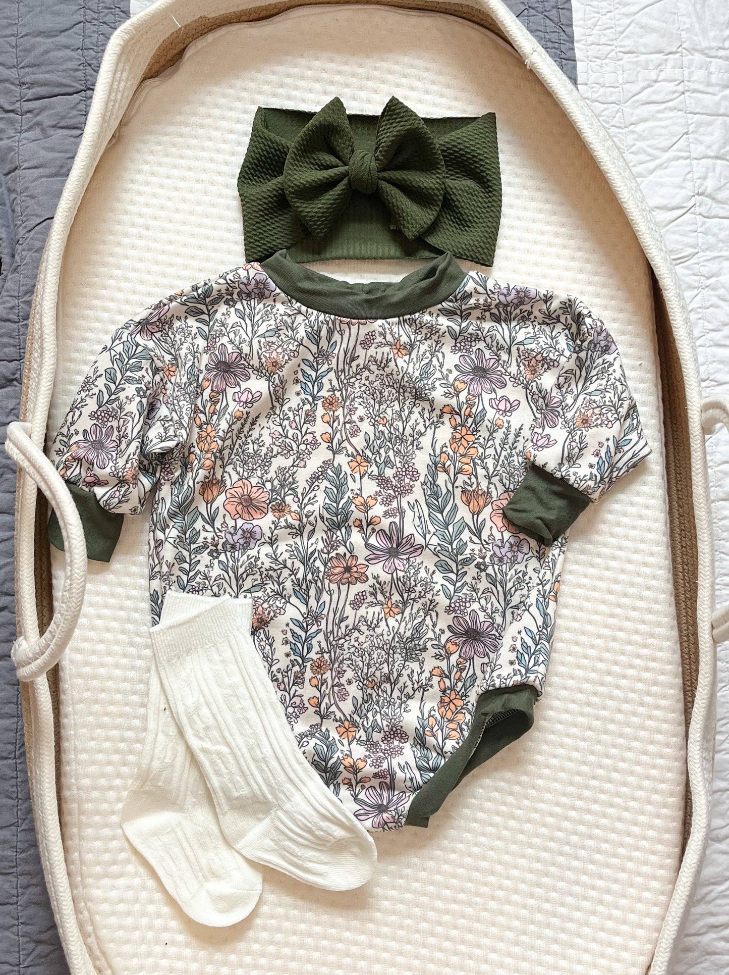 Wild Flower Bubble Romper