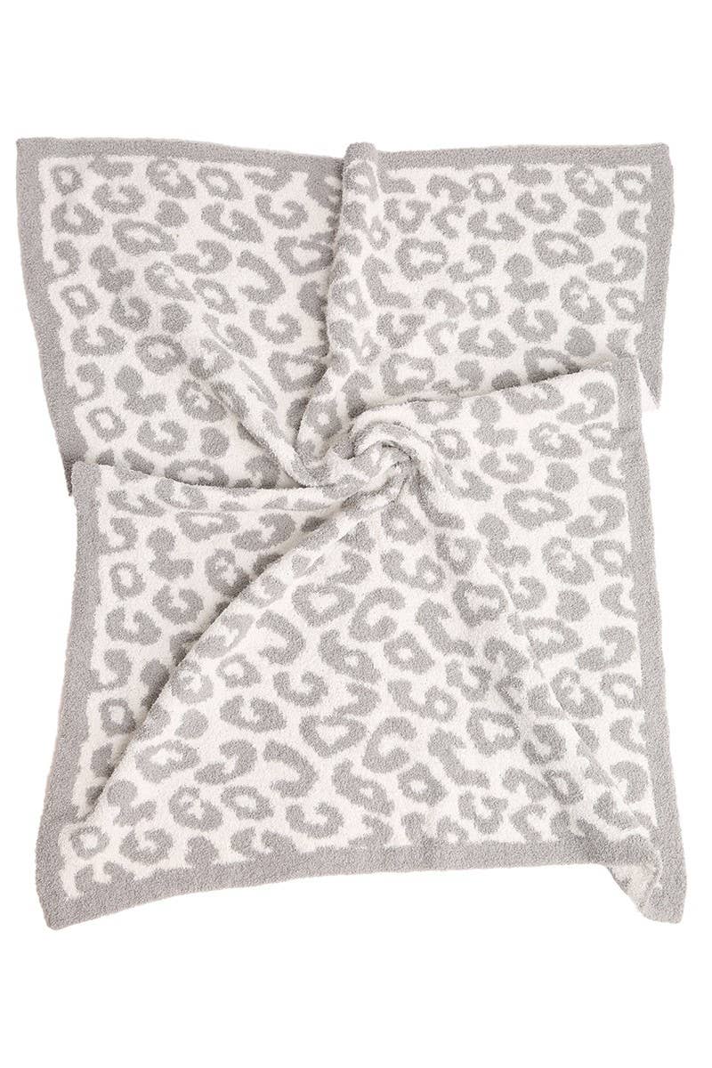 Kids Leopard Print Soft Throw Blanket