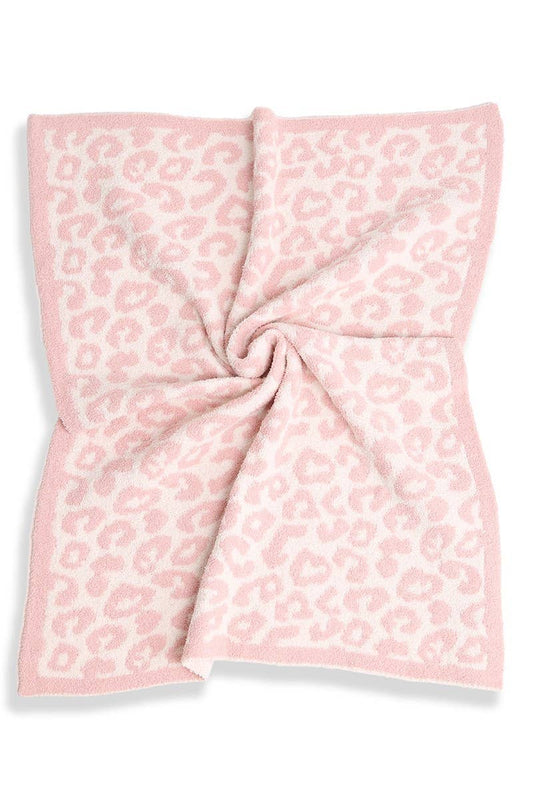 Kids Leopard Print Soft Throw Blanket