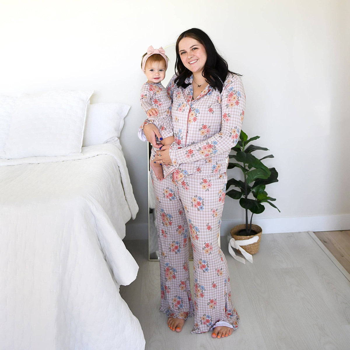 Callie TUTU Bamboo Floral Skirted Bodysuit