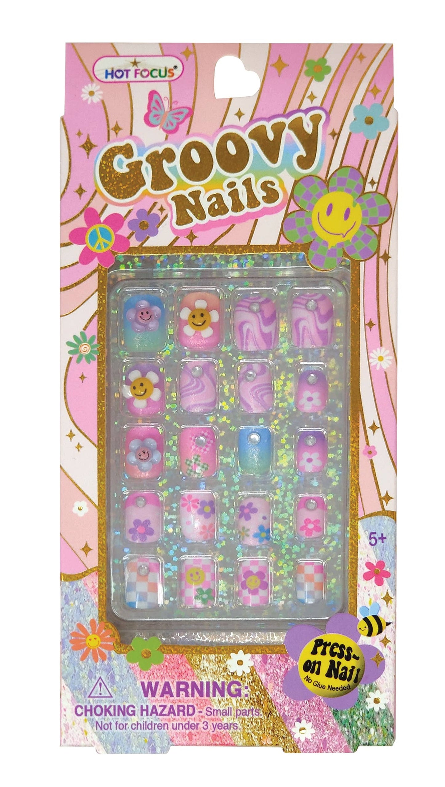 Groovy Press On Nails