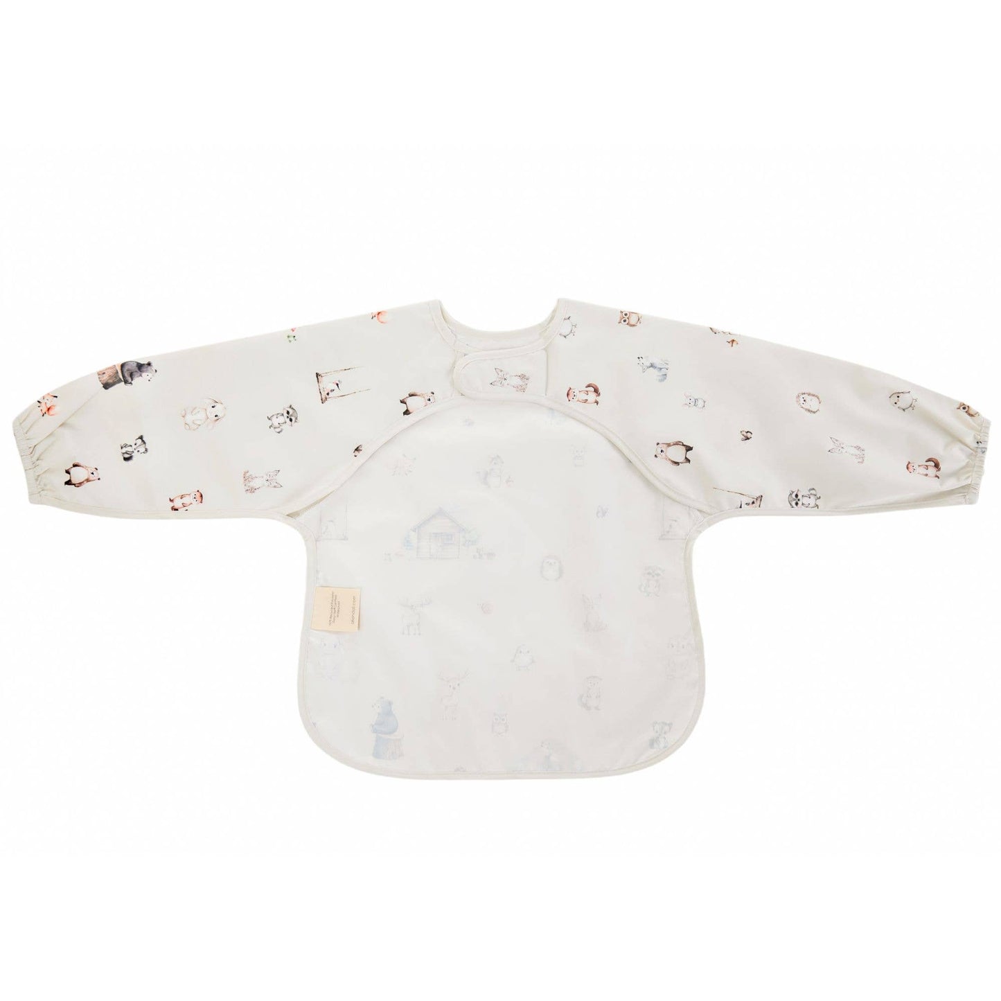 Woodland Smock Bib for Baby & Toddler Long Sleeve