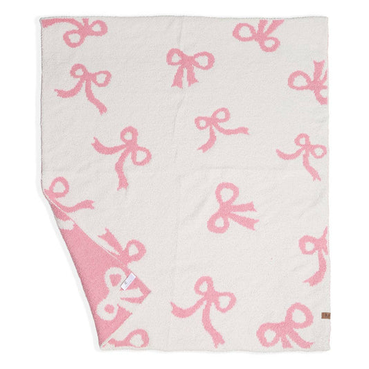 Girls Bow Pattern Blanket