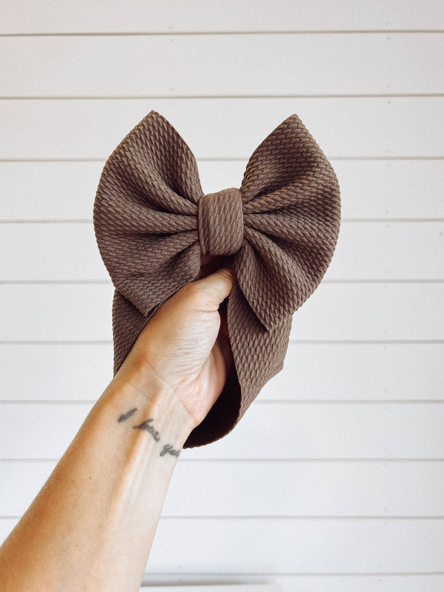 Chocolate Brown + Bullet Bow