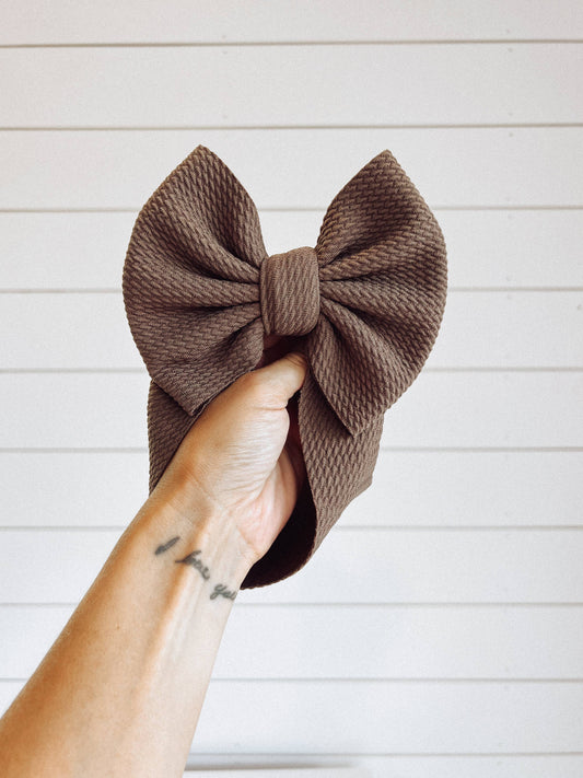 Chocolate Brown + Bullet Bow