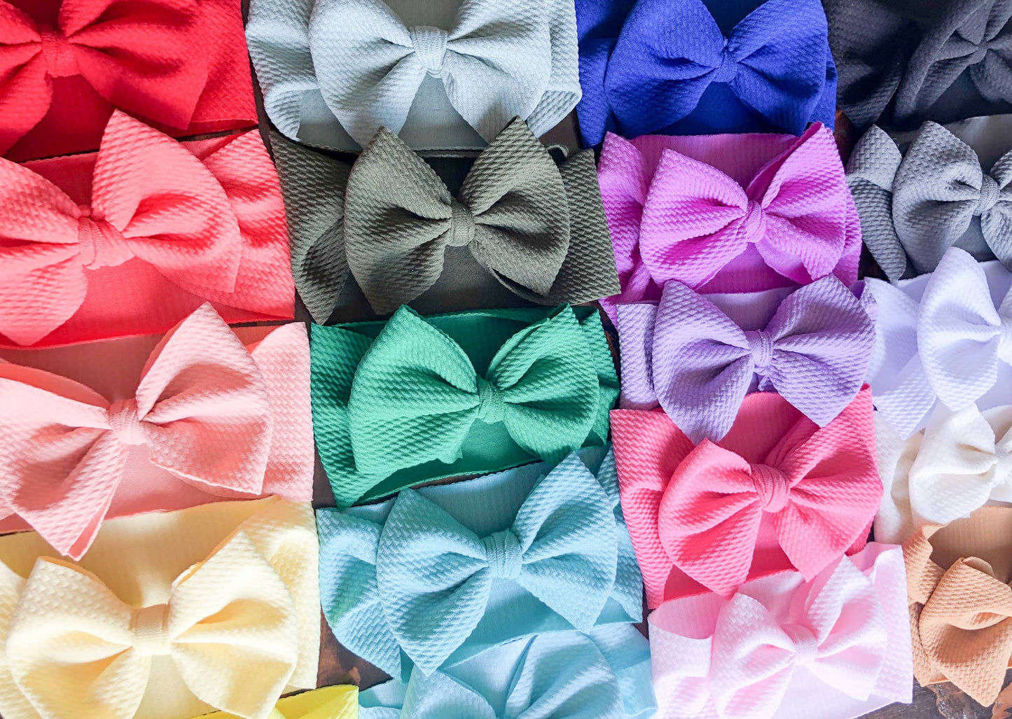 Various Solid Baby Bow Wrap