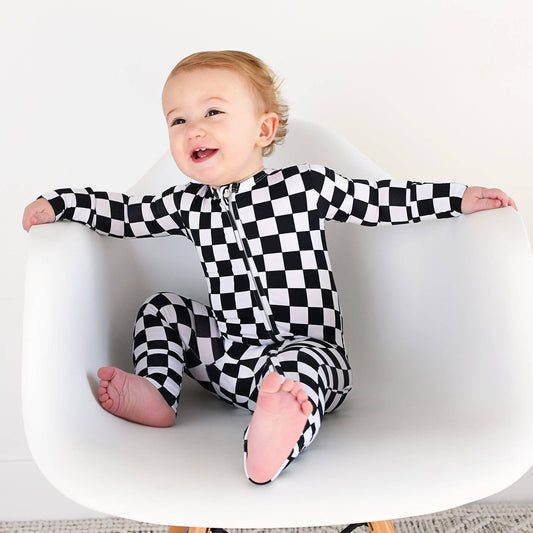 Black Checkered Bamboo Sleeper