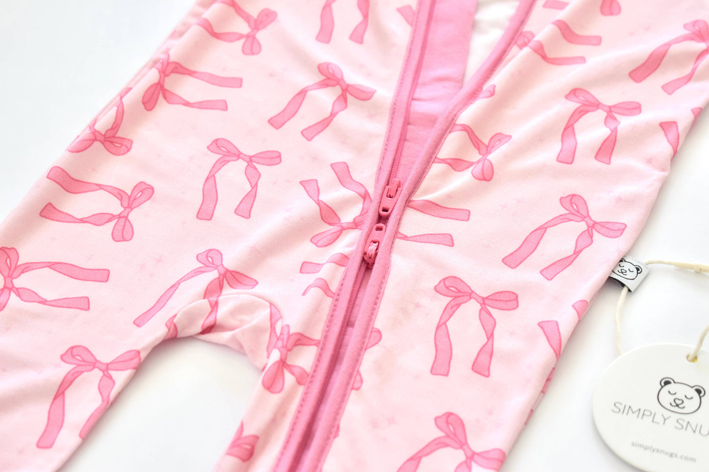 Pretty in Bows Convertible Zip Onesie