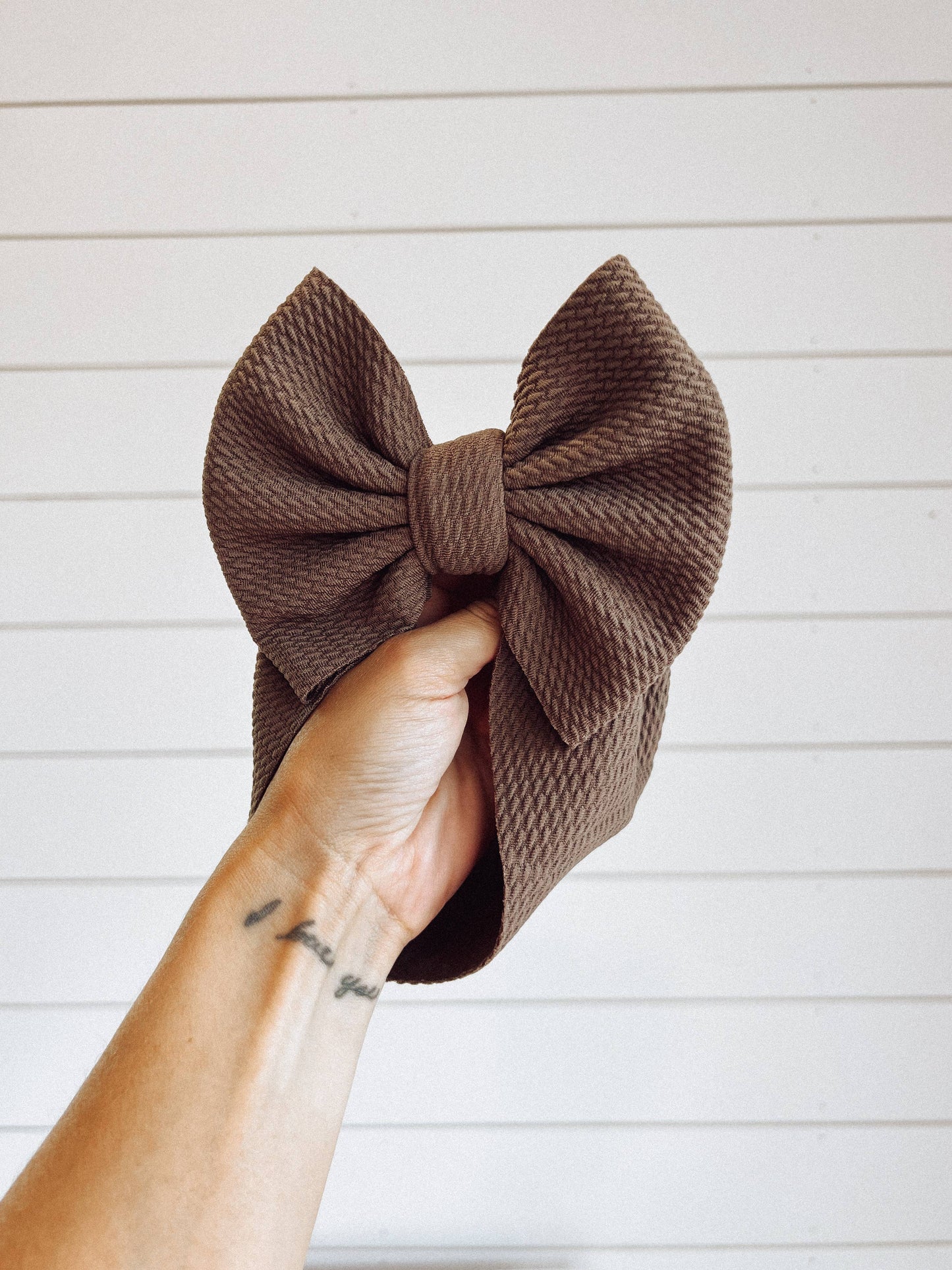 Chocolate Brown + Bullet Bow