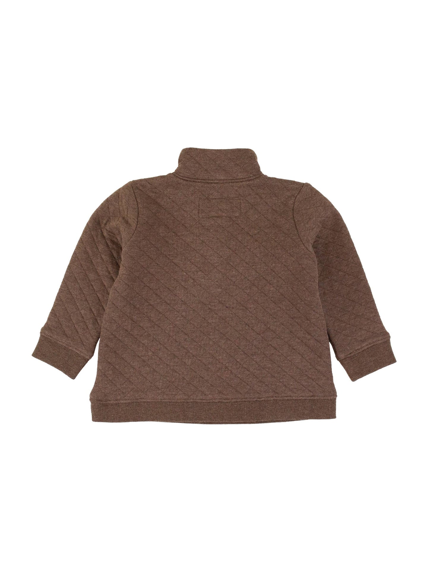 Heather Quilted Quarter Snap Pullover