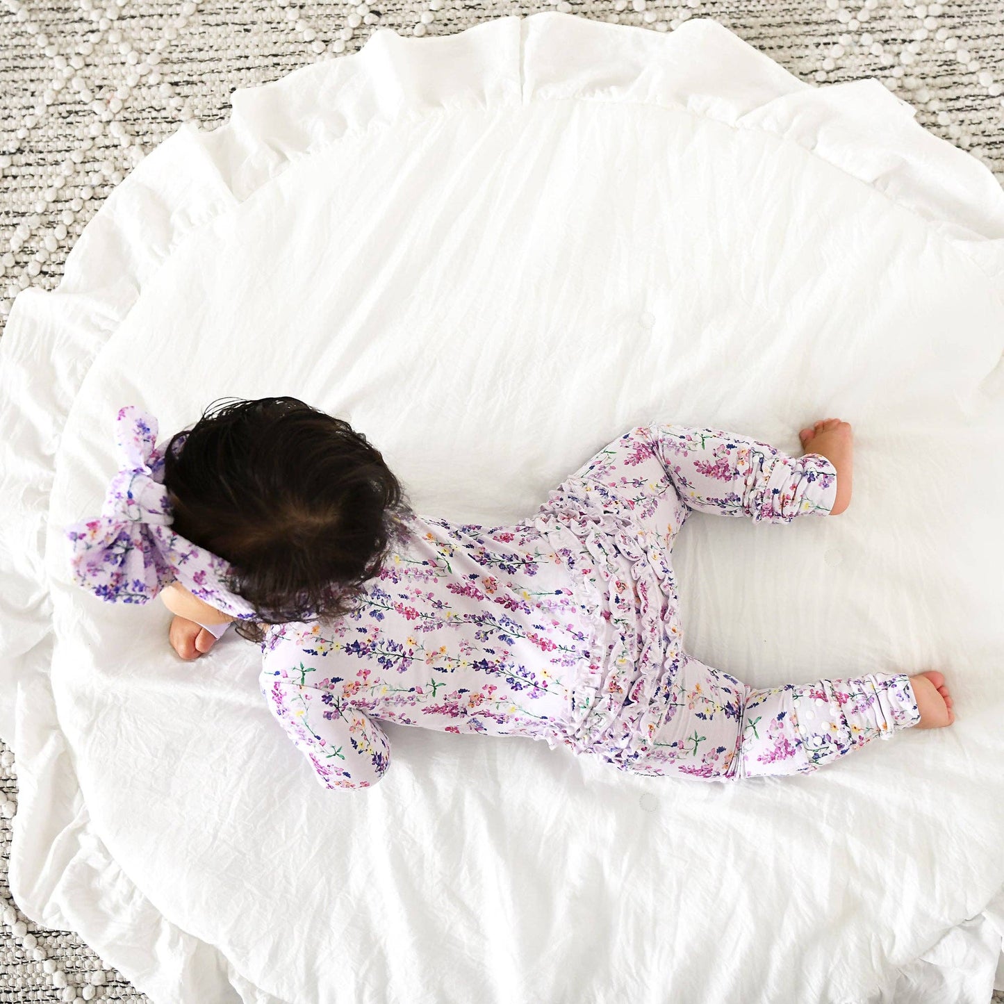 Avani RUFFLE ZIP Bamboo One Piece Floral Baby