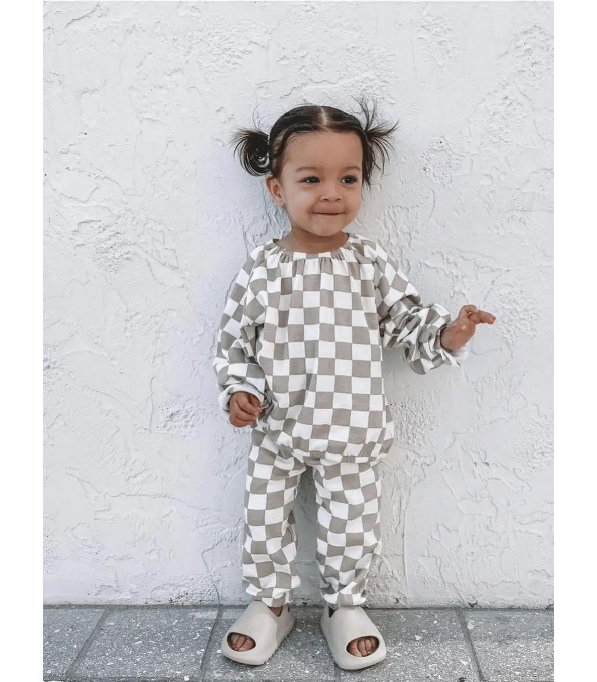 Tiramisu Checkerboard Pant Set