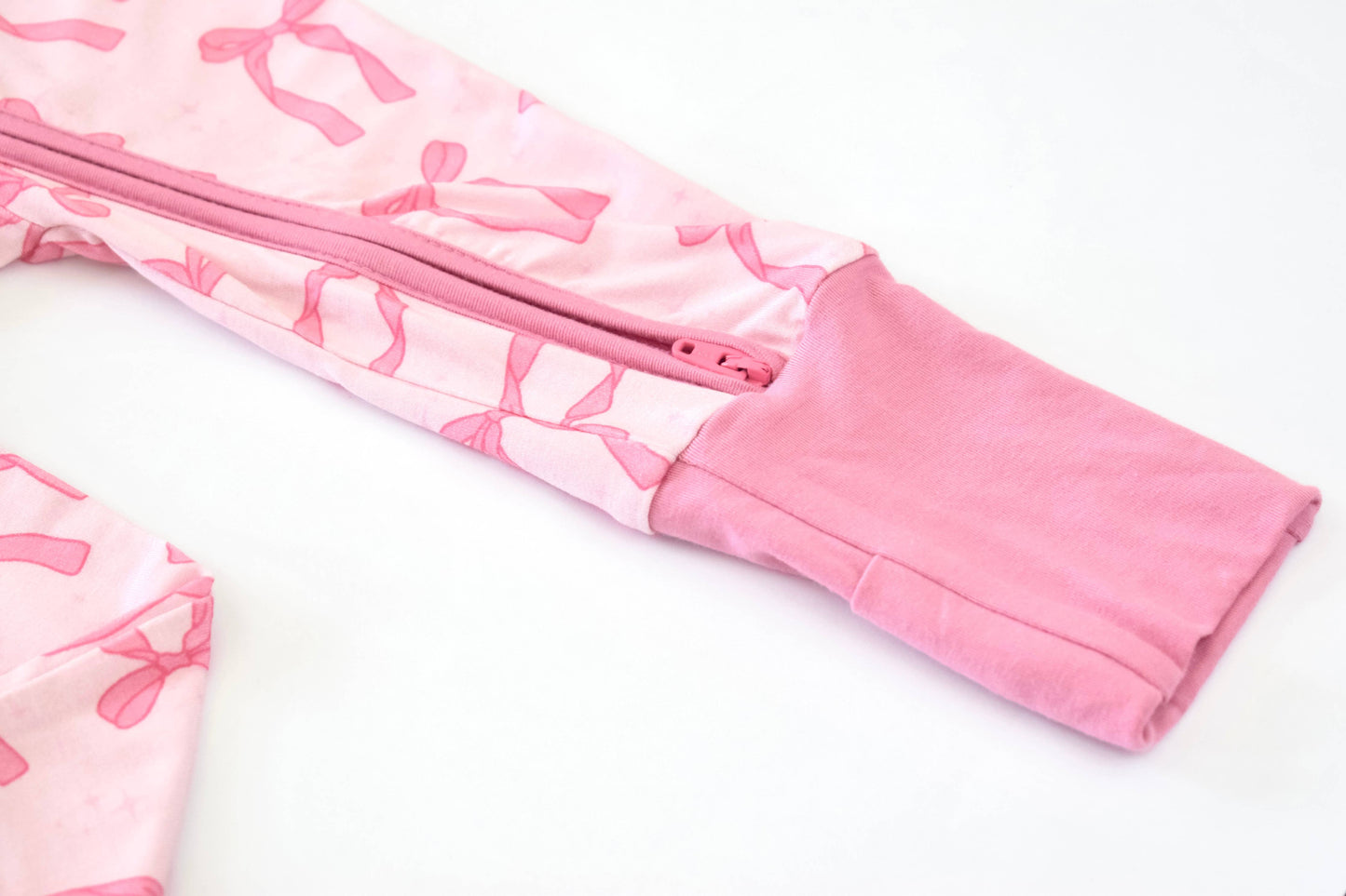 Pretty in Bows Convertible Zip Onesie
