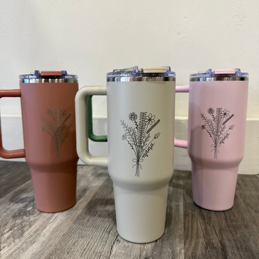 40 oz Mama Bouquet Tumbler