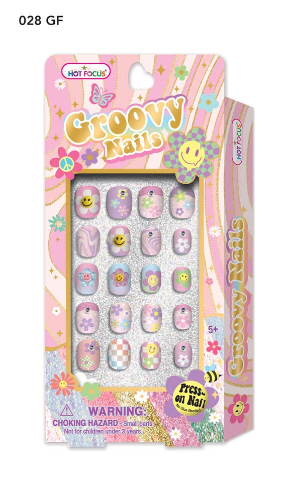 Groovy Press On Nails