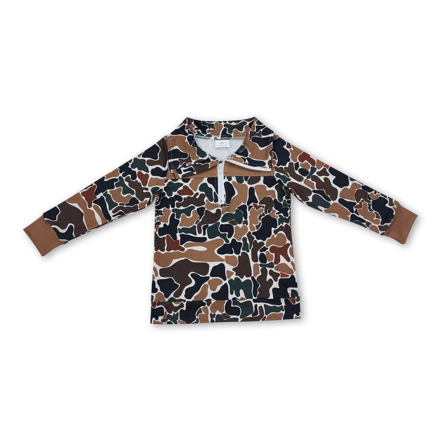 Camo 1/4 Zip Pullover