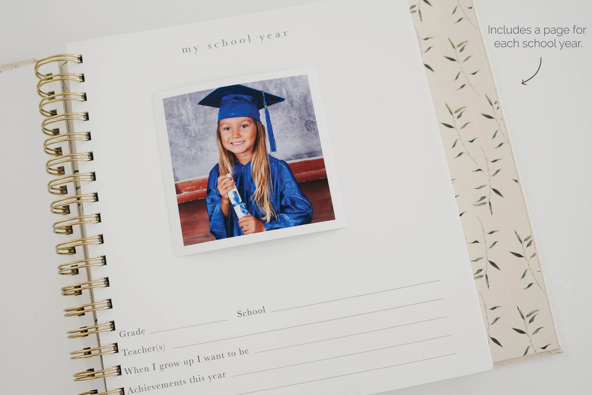School Years Memory Book: A Childhood Keepsake Journal