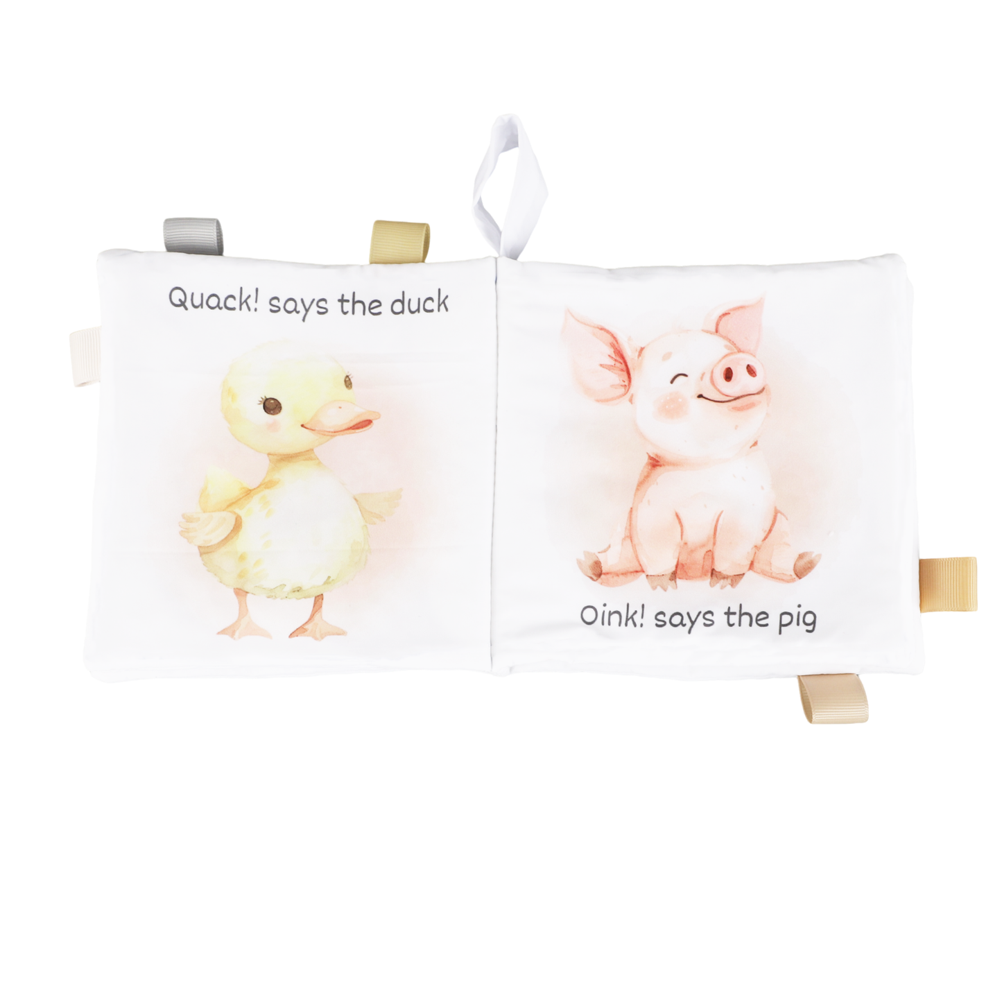 Farm Animals – 10-Page Taggies Soft Crinkle Cloth Baby Book