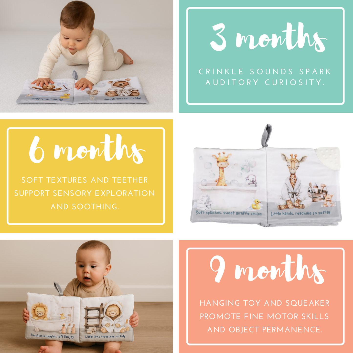 Bubble Bath – 10-Page Crinkle Cloth Book