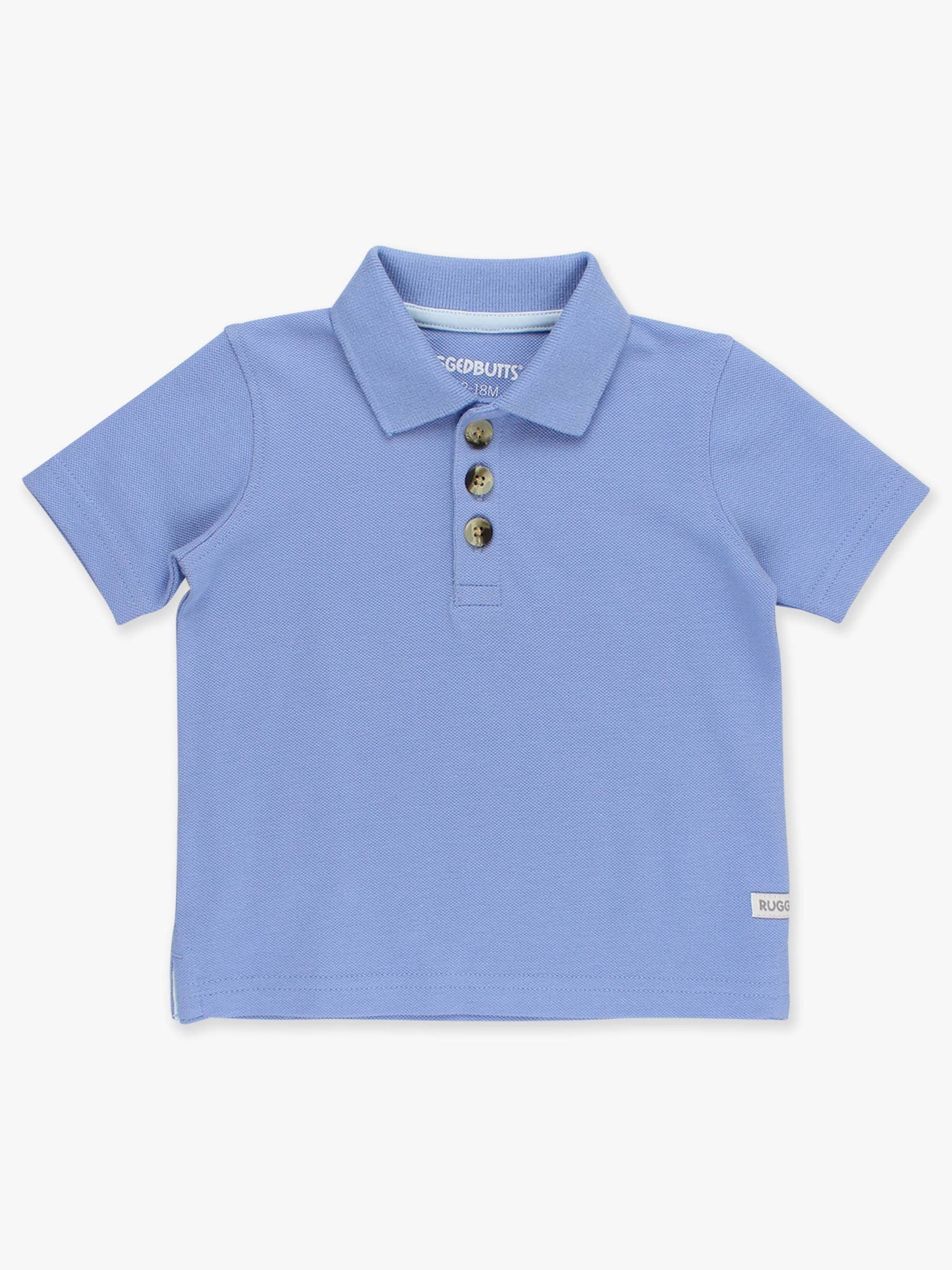 Boys Periwinkle Blue Pique Short Sleeve Polo Shirt