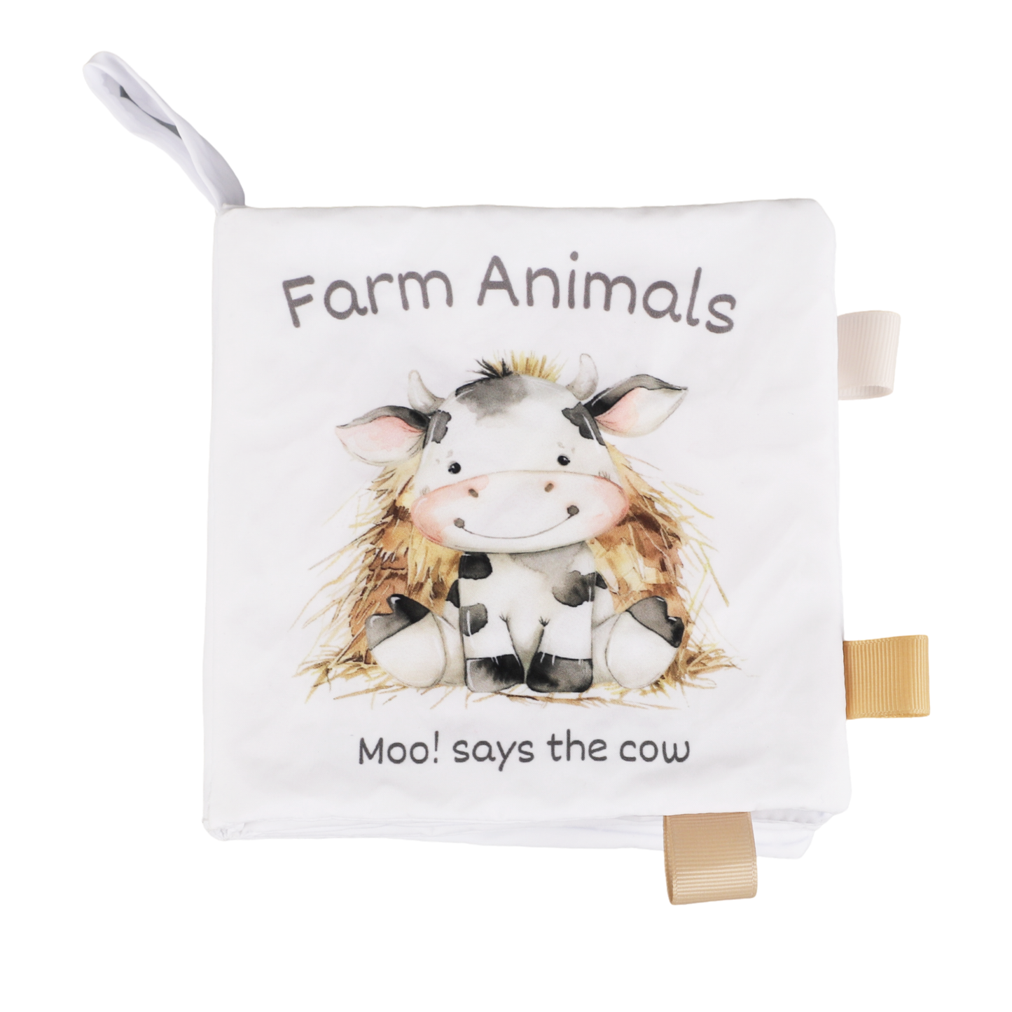 Farm Animals – 10-Page Taggies Soft Crinkle Cloth Baby Book