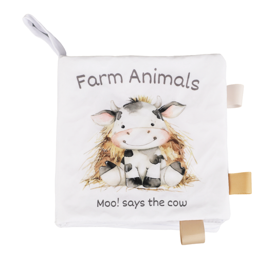 Farm Animals – 10-Page Taggies Soft Crinkle Cloth Baby Book
