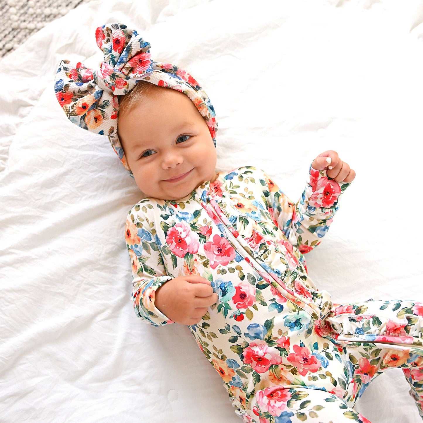 Nayeli Floral Ruffle Bamboo One Piece