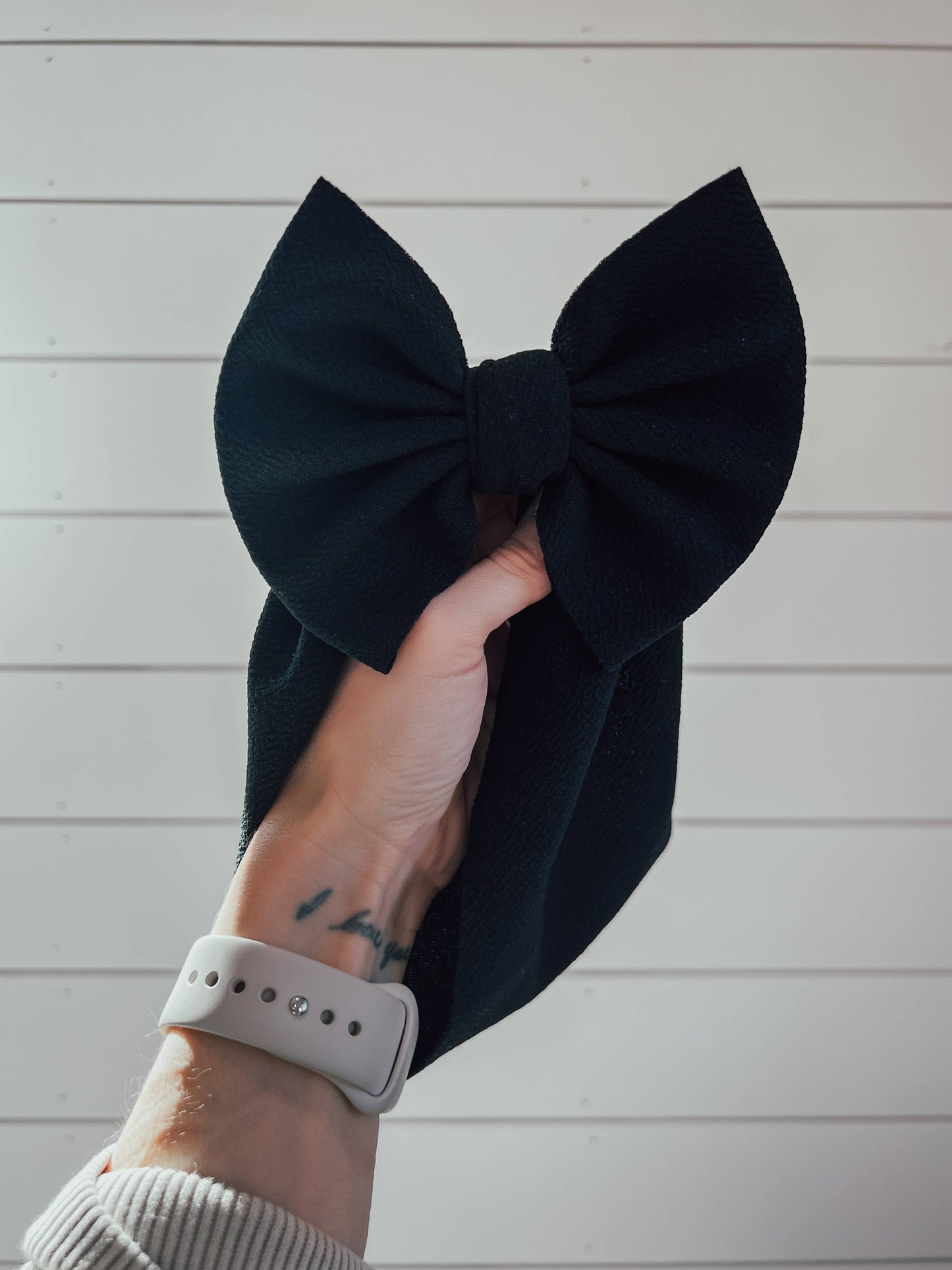 Black Bullet Bow + Headwrap  