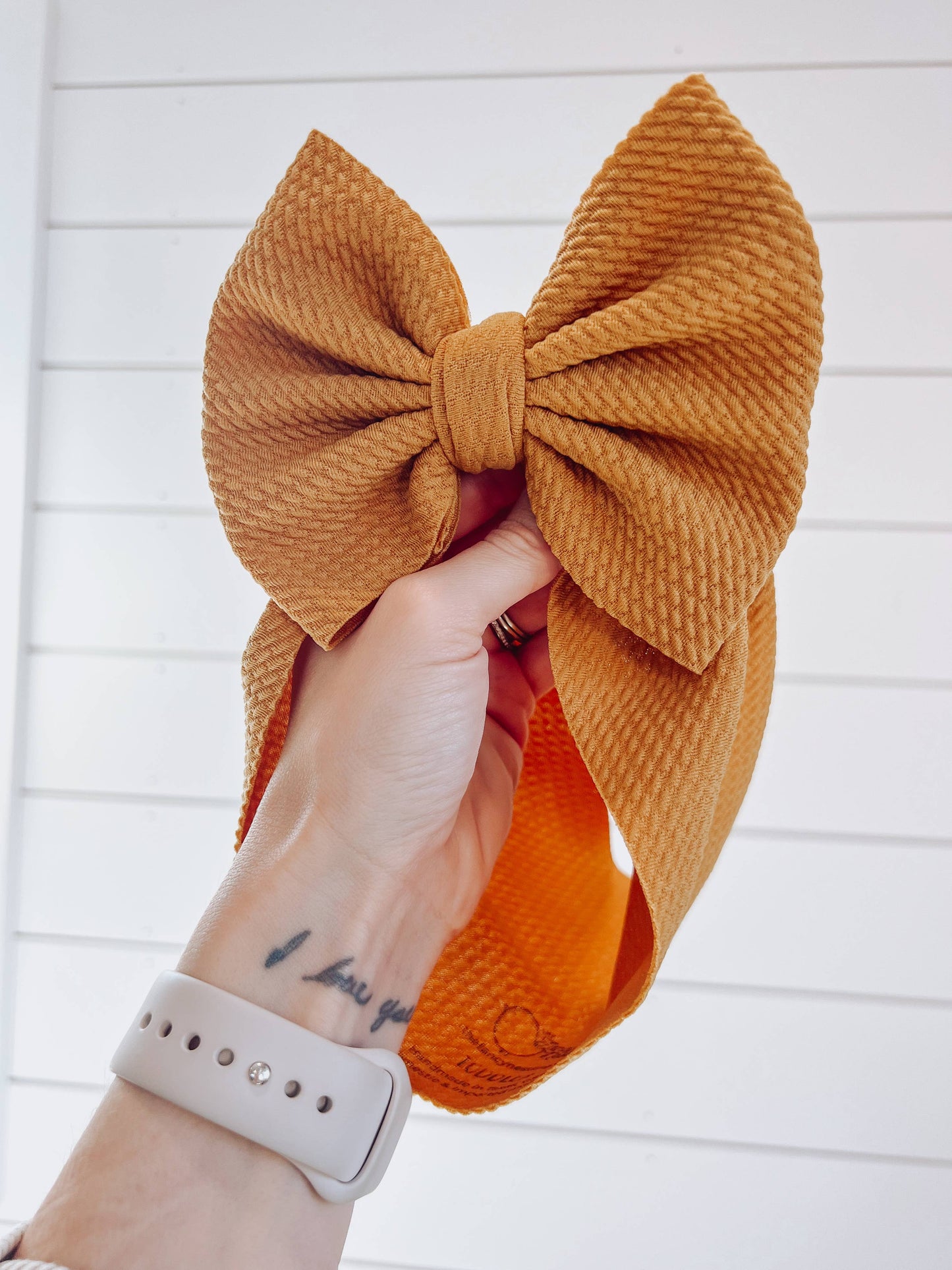 Carmel Bullet Bow + Headwrap  