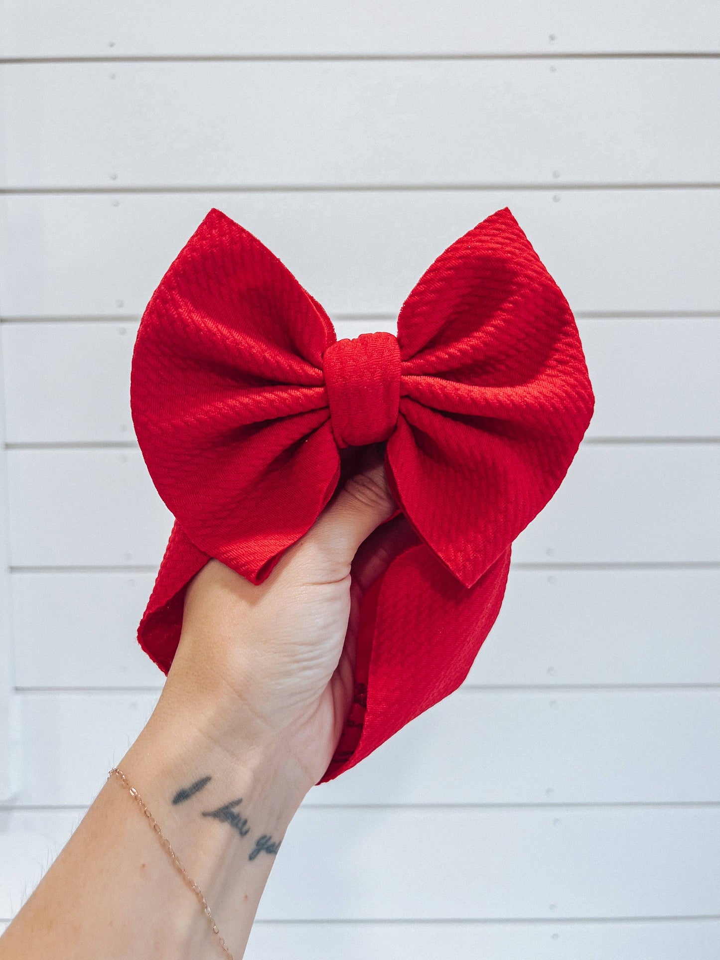 Red Bullet Bow + Headwrap  