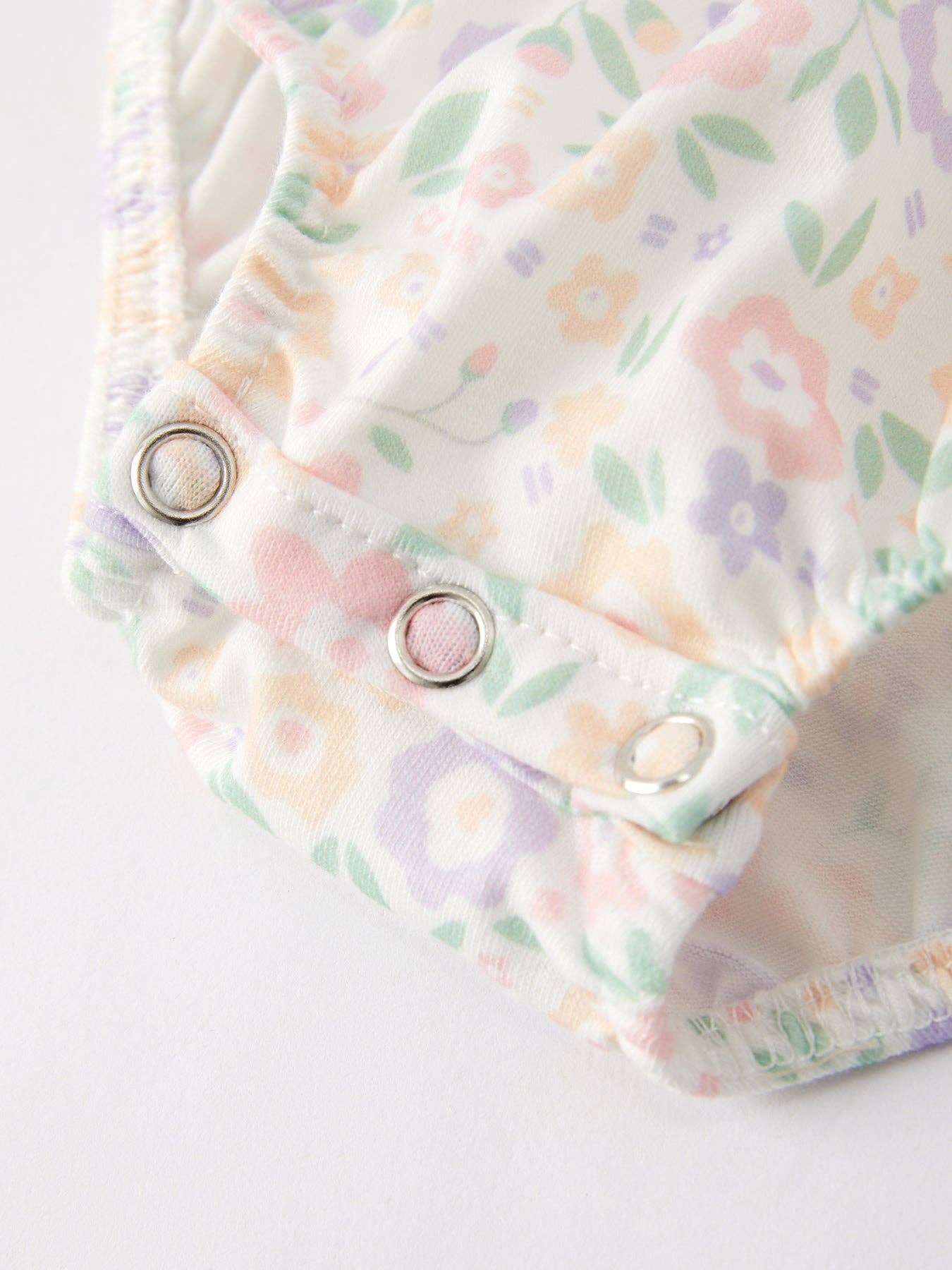 Cross Smocked Embroidered Bubble