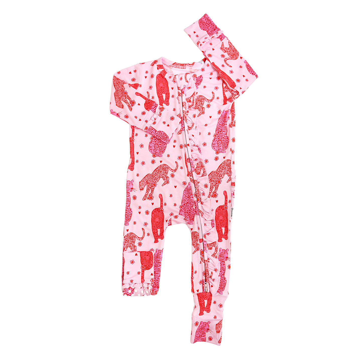 Cambrie RUFFLE ZIP Valentines Day Bamboo Two Way Zipper