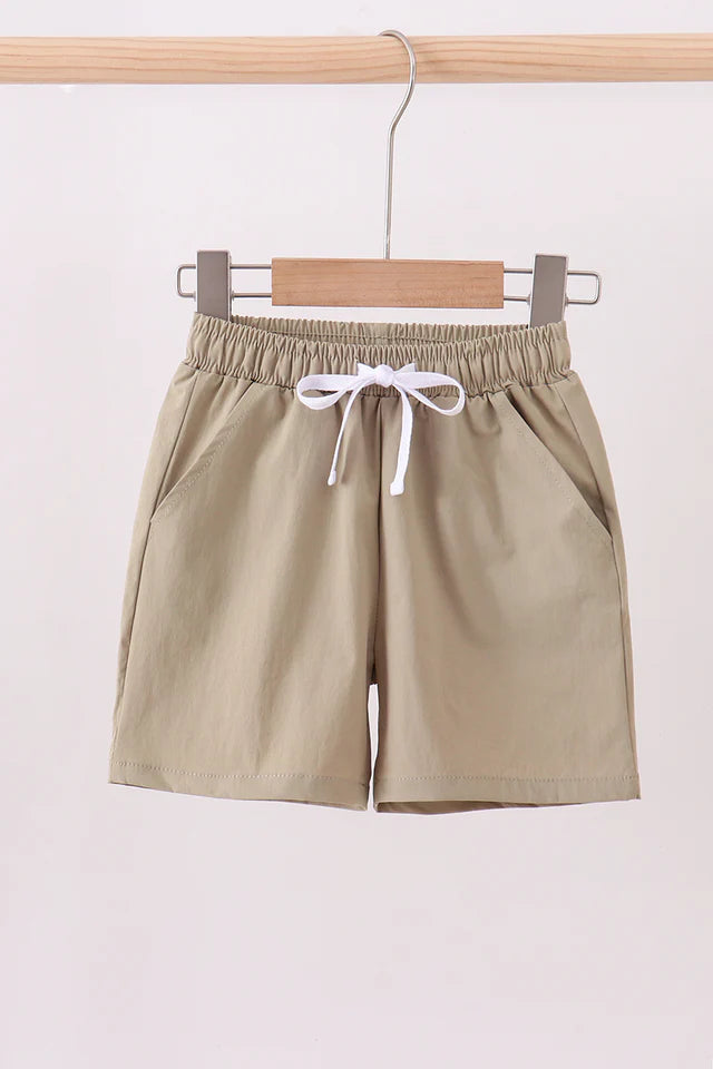 Oatmeal pocket performance shorts
