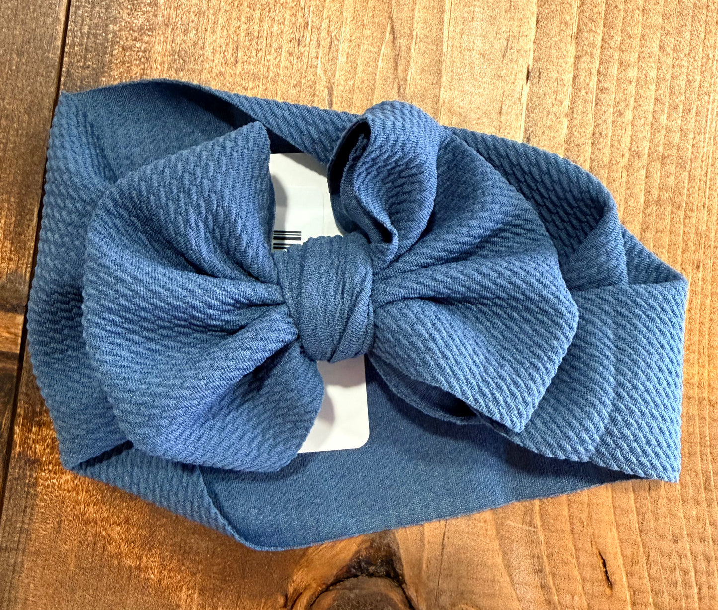 Navy Bullet Bow + Headwrap