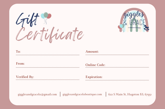 Giggles & Grace Gift Card