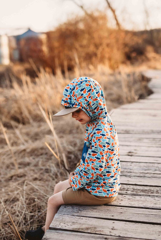 Boys Camo Fishing Shirt - High Tide UV