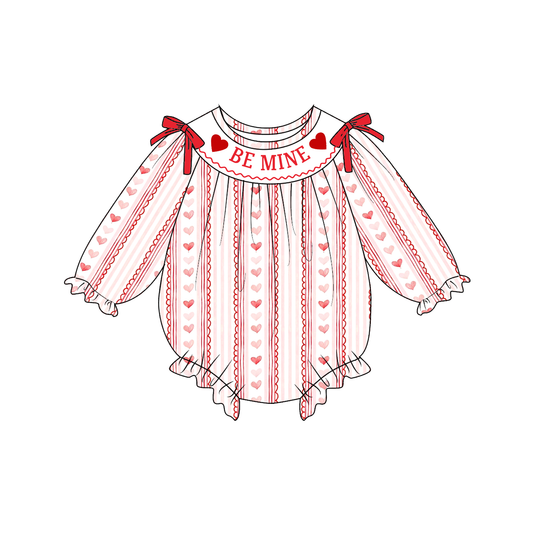 Valentine's Be Mine Smocked Romper