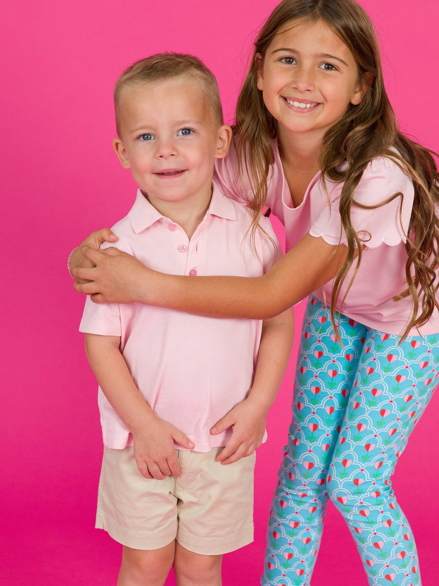 Boys Pink Pique Short Sleeve Polo Shirt