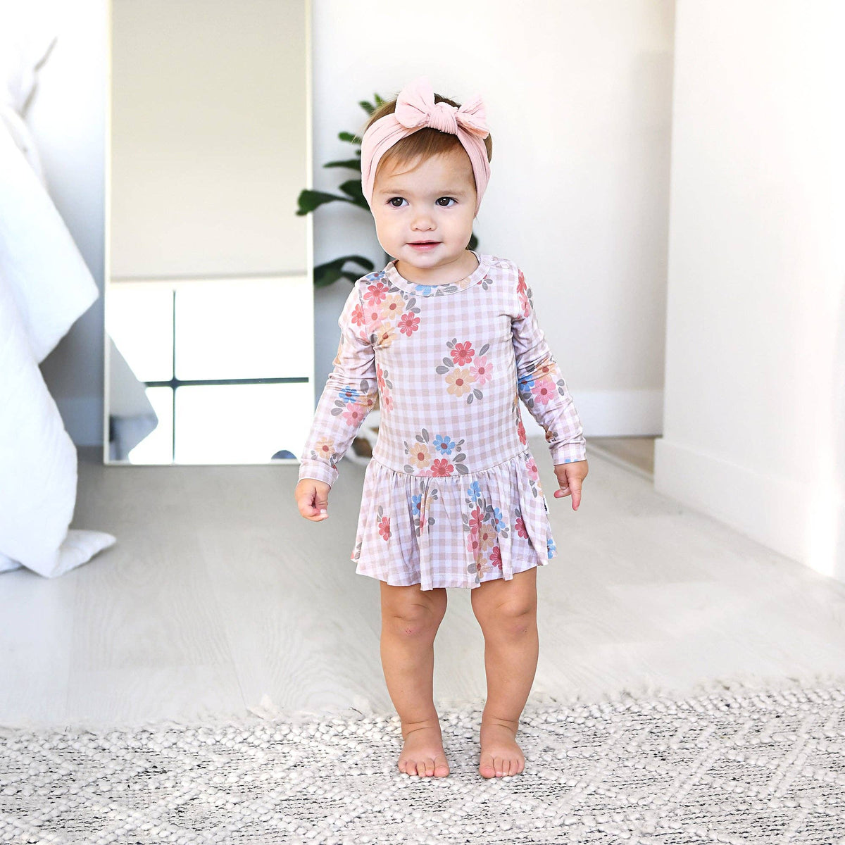 Callie TUTU Bamboo Floral Skirted Bodysuit