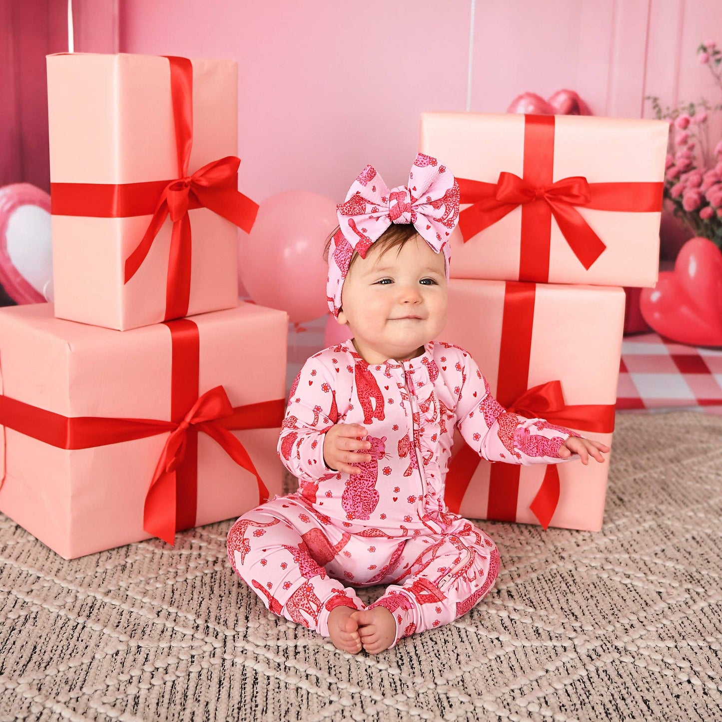 Cambrie RUFFLE ZIP Valentines Day Bamboo Two Way Zipper