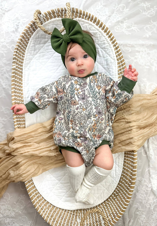 Wild Flower Bubble Romper