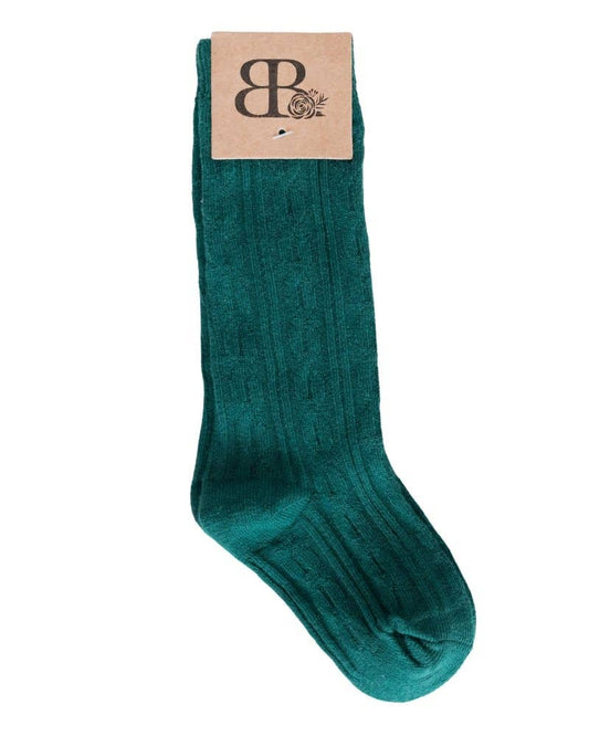 Knee High Cable Knit Socks